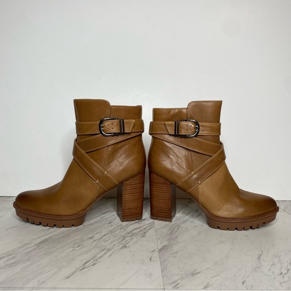 Naturalizer Lyra Brown Leather Heeled Bootie 10M - Picture 7 of 14